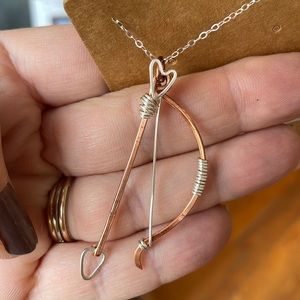 Bow and Arrow necklace